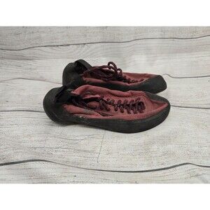 Five Ten Guide Tennie Rock Climbing Shoes Burgundy Suede Stealth C4 Mens 6 EUR38
